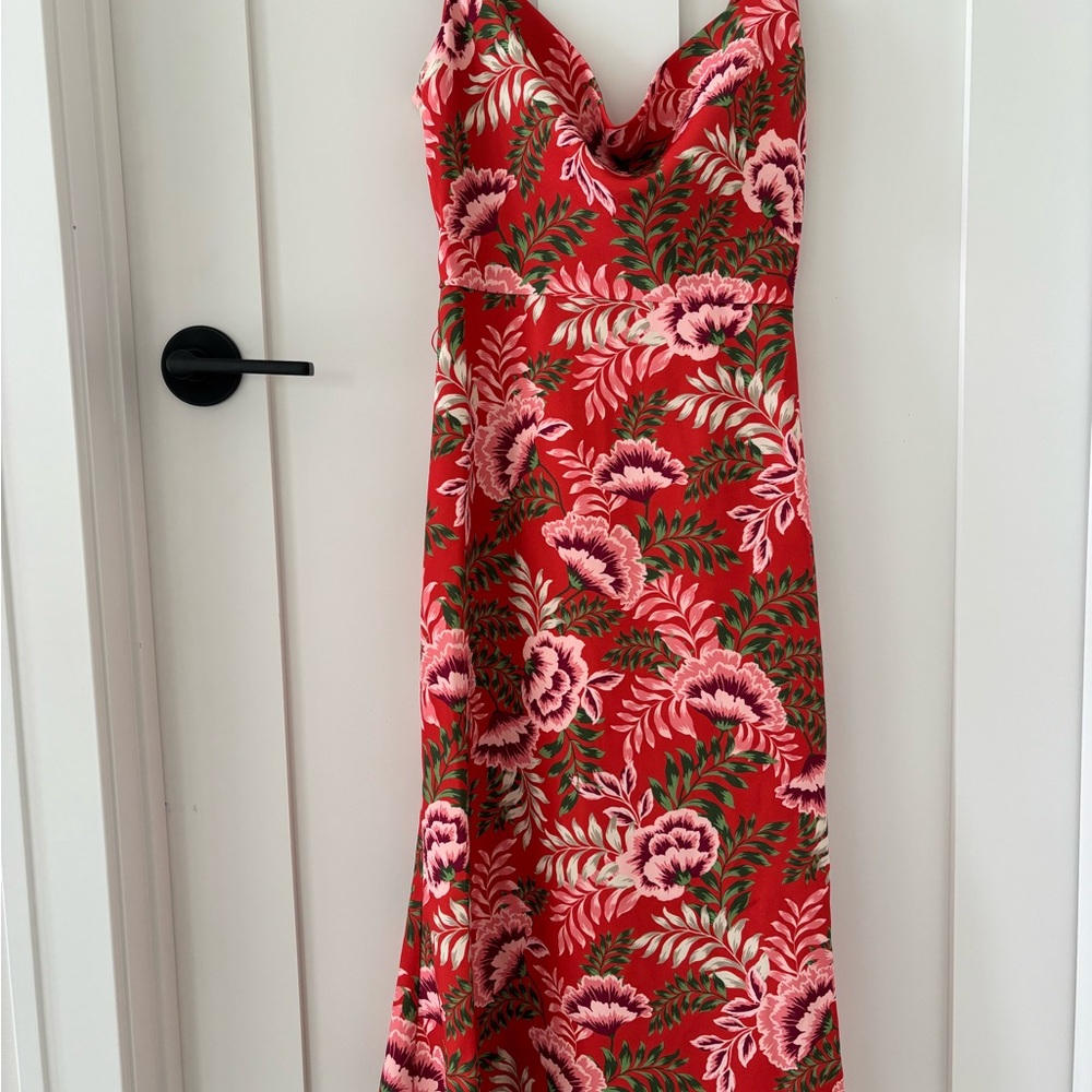 Finders Keepers songbird dress - bronze floral color - size XxS